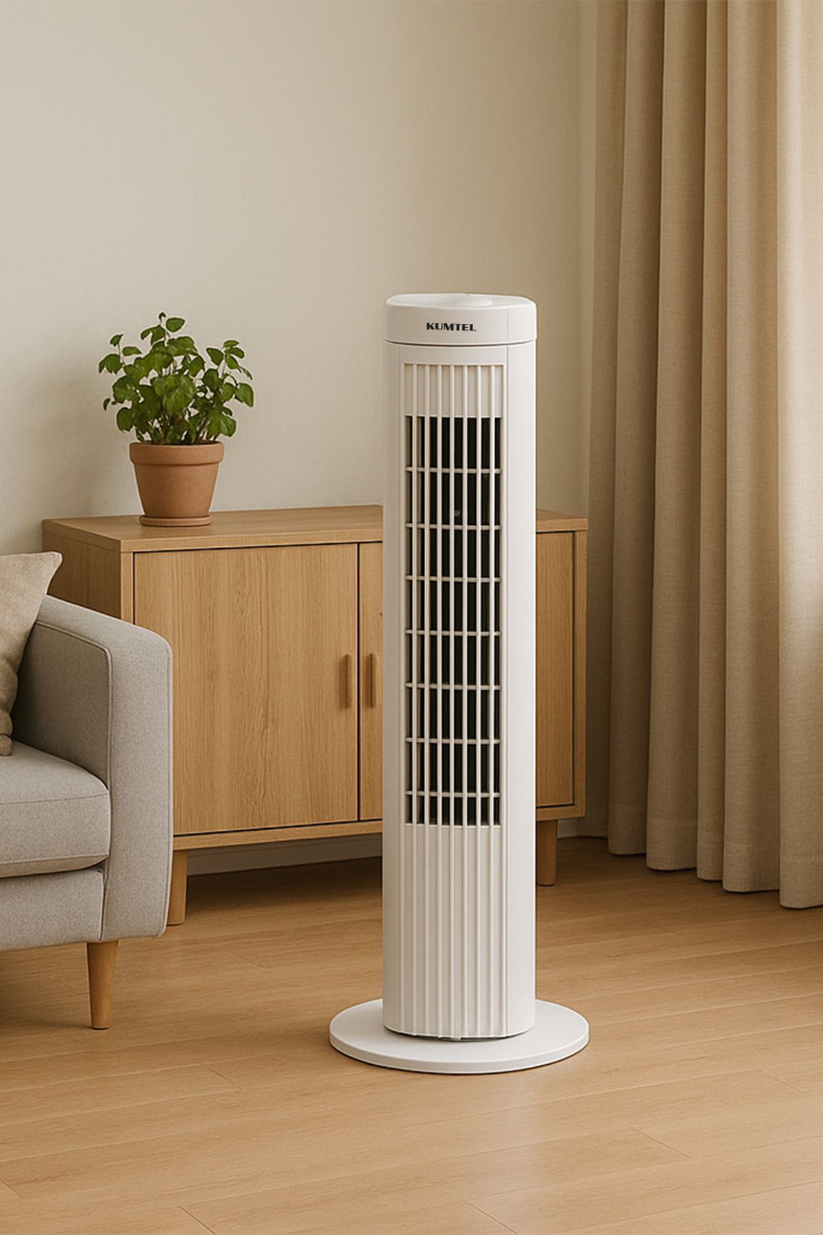 KUMTEL Ktf-258w Kule Tipi Vantilatör Beyaz