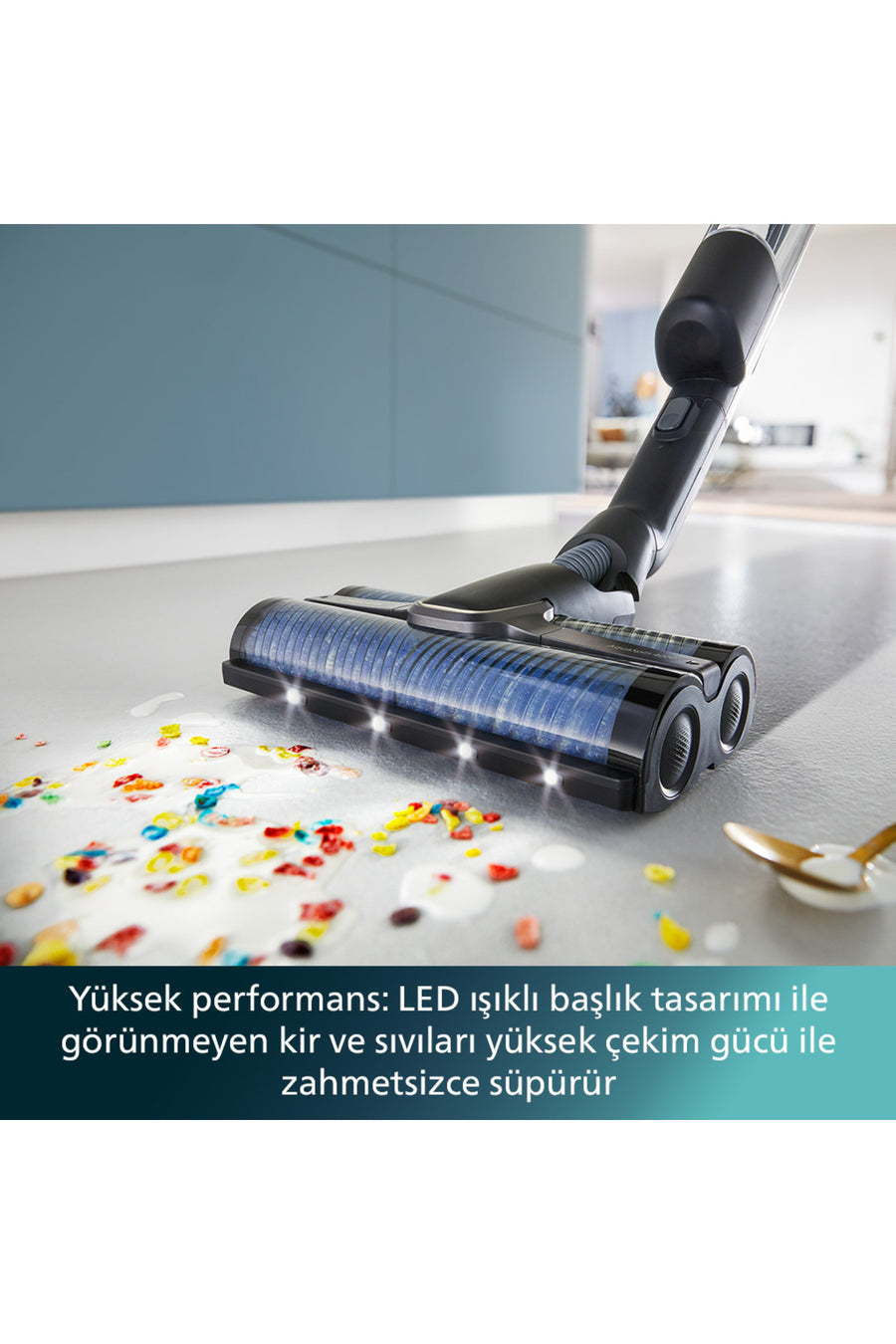 Philips 9000 Serisi AquaTrio Islak&Kuru Süpürge, Otomatik Temizleme, AquaSpin, PowerCyclone Aqua, XW9463/11 - Siyah