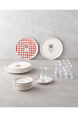 English Home Clara Seramik Pasta Seti 18 Parça 6 Kişilik Renkli