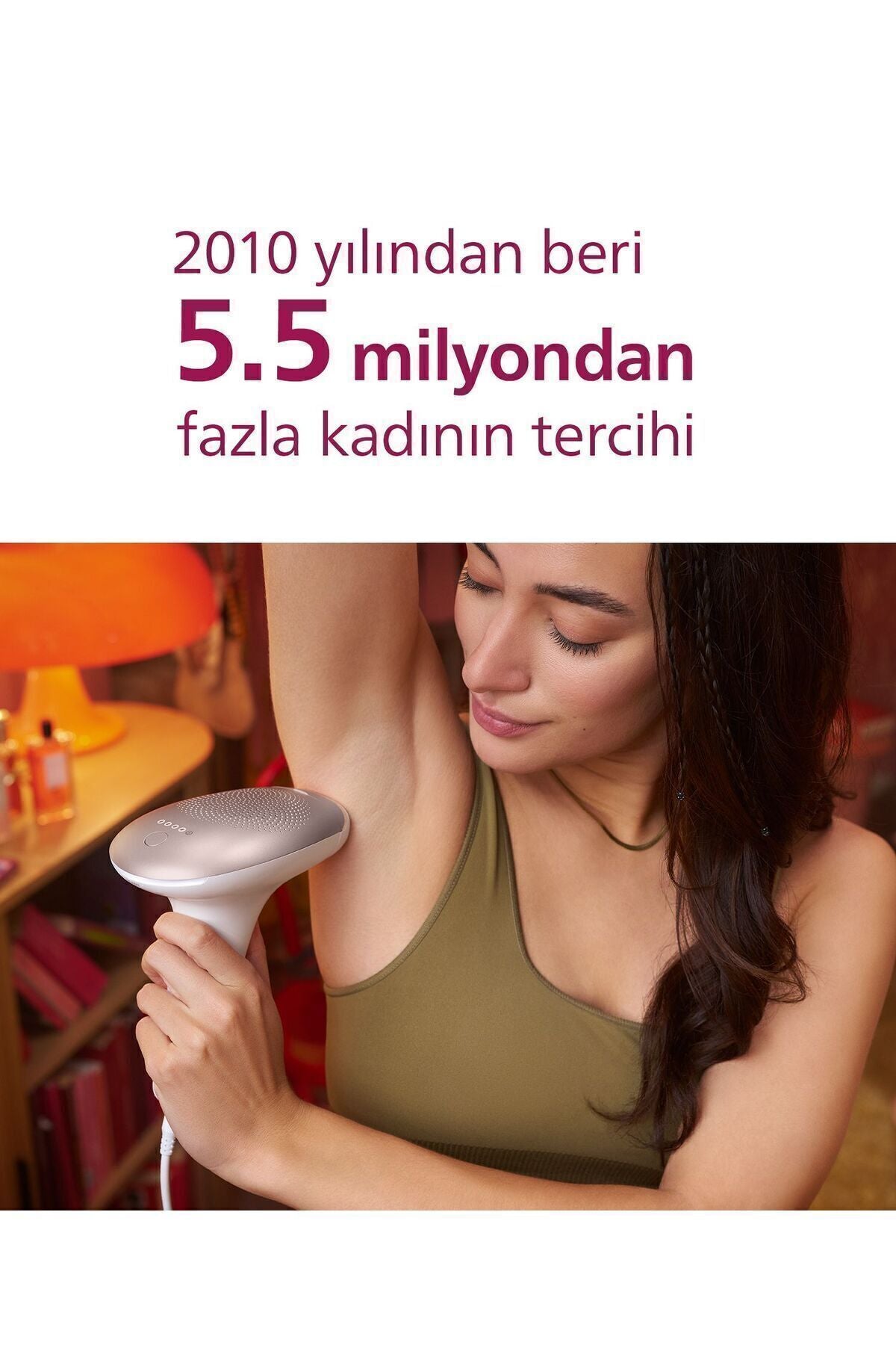 Philips Lumea Brı/Lazer Epilasyon Ipl Tüy Alma Cihazı,kaş Düzeltici,(YÜZ,VÜCUT HASSAS BÖLGE) - Görsel 7