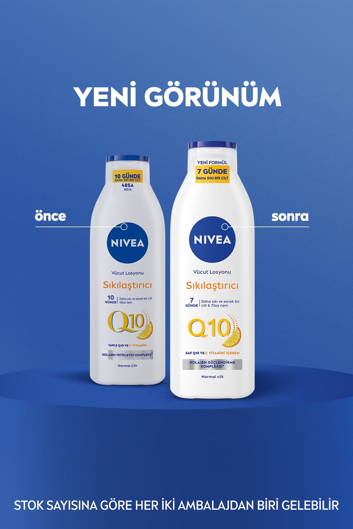 NIVEA QSıkılaştırıcı Vücut Losyonu ml, Günde Sıkılaşma, C Vitamini, Nemlendirici, Çanta Hediyeli