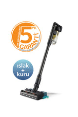 Philips 7000 Serisi Aqua 25.2 V Kablosuz Dik Süpürge, PowerCyclone 12, 80 dk'ya Kadar Şarj, XC7057/01 - Gold Dust