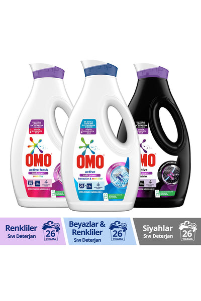 Omo Sıvı Deterjan Active Fresh Cold Powerenkliler ml Cold Power Beyazlar Ve Renkiler Siya