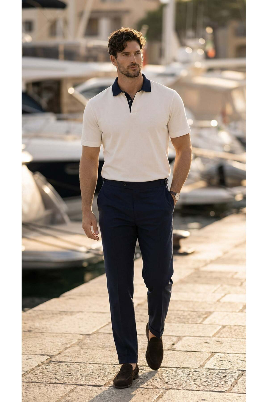Valiberta Arthur Regular Fit Nova Pike Kumaş Polo Yaka T-Shirt - Beyaz - Siyah