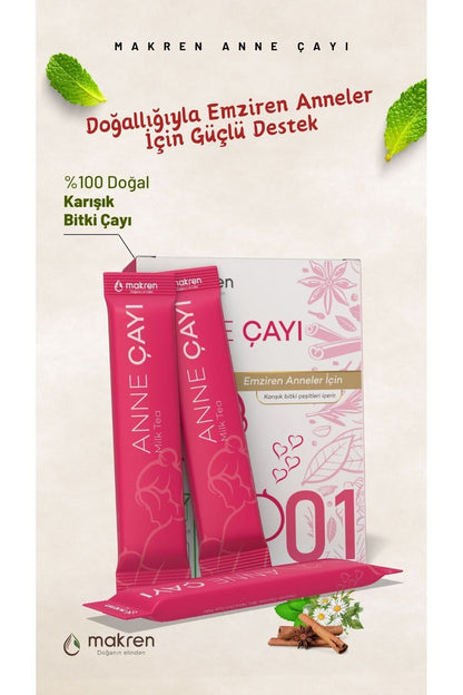 Makren Anne Çayı - Emziren Anneler Için Doğal, Sindirim Destekleyici, Rahatlatıcı Bitkisel Çay