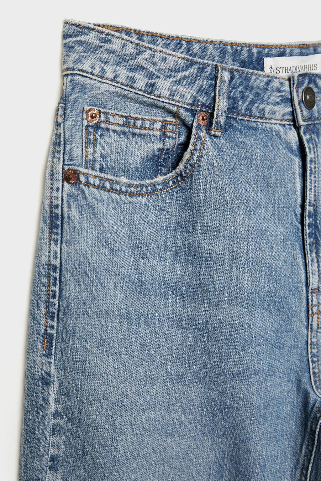 Stradivarius D98 straight fit vintage jean Standart Paça Tipi