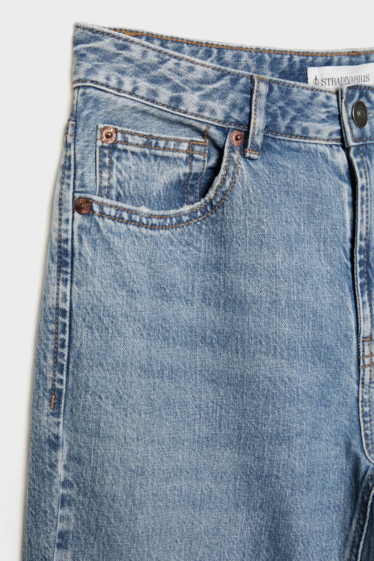 Stradivarius D98 straight fit vintage jean Standart Paça Tipi