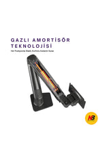 DailyTech North Bayou Nb F80 Tek Kol Amortisörlü Monitör Tutucu