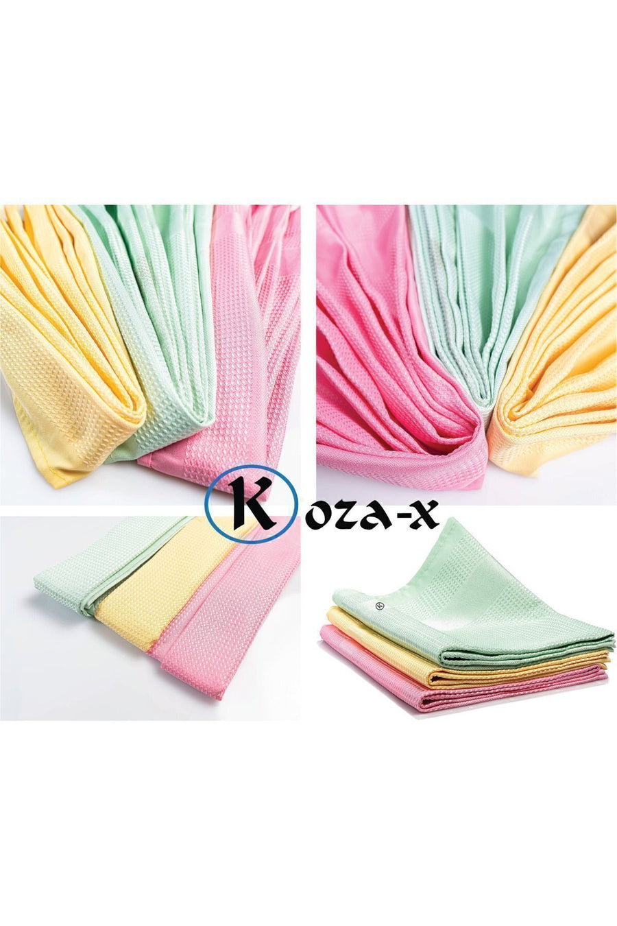Koza-X Mikrofiber Sihirli Temizlik Bezi 6 Adet Cam,ayna,mutfak,banyo,araç Genel Temizlik Bezi (30/40 CM)