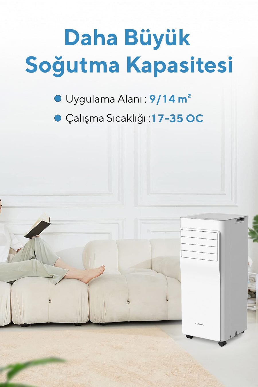 KUMTEL KMPAC-7 Juniper Portatif Taşınabilir Klima