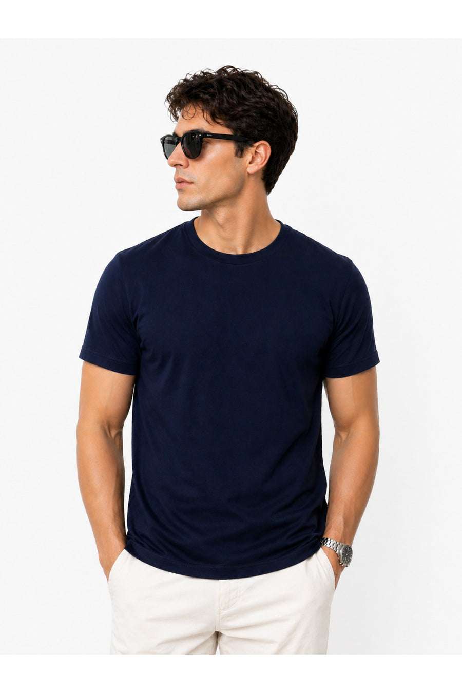 Piano Luce Erkek 5’li Paket T-Shirt – Kısa Kollu Bisiklet Yaka Regular Fit – 5 Renk Seçenekli - Çok Renkli