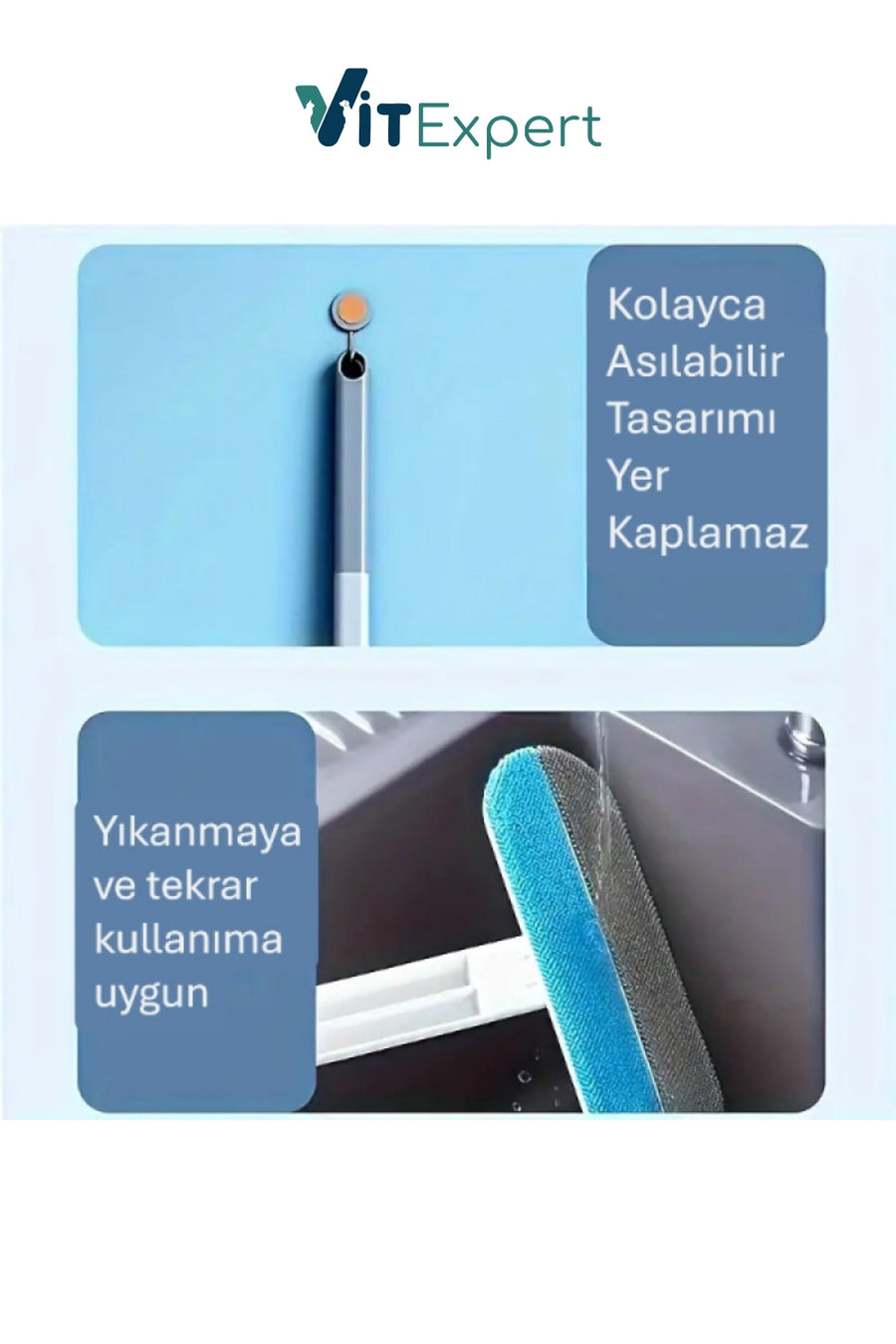 Vitexpert Yeni Nesil Çok Fonksiyonlu Kedi Köpek Tüyü Toplayıcı Koltuk Halı Kıl Tüy Alma & Temizleme Fırçası
