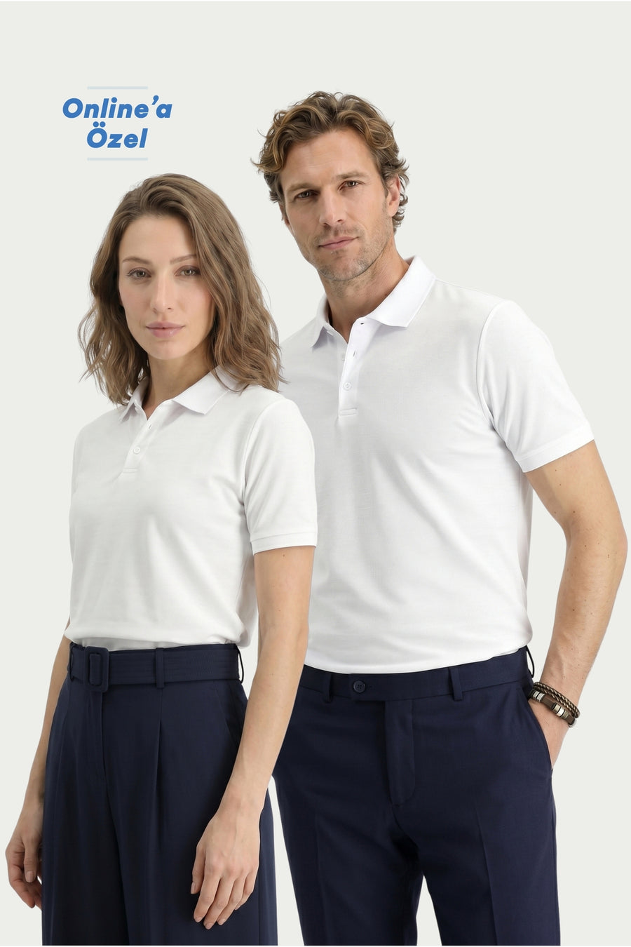 Kiğılı Polo Yaka Regular Fit Nakışlı Pamuklu Tişört - Lacivert