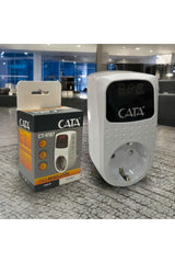 Cata CT-9187 Dijital Akım Korumalı Priz LED Ekranlı 4000W Voltaj Koruma 150-280V Aşırı Akım Gerilim