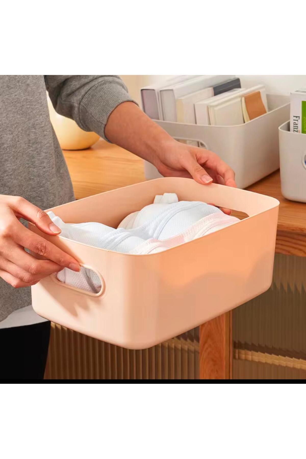 Ecolux 8 Adet ECO+ 3.5 Lt Dolap Içi, Buzdolabı Düzenleyici, Banyo, Mutfak Organizer BEYAZ 24cm16cm11cm - Image 4