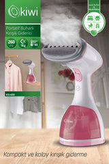 Kiwi Yeni Nesil Ksı 650 Portatif Buharlı Kırışık Giderici Dikey Ütü 1200w - Pembe