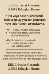 Erbaşlar Dilek Ağacı 14 Parça 6 Kişilik Lüx Kahvaltı Takımı Seti Kahvaltılık Sunum Seti