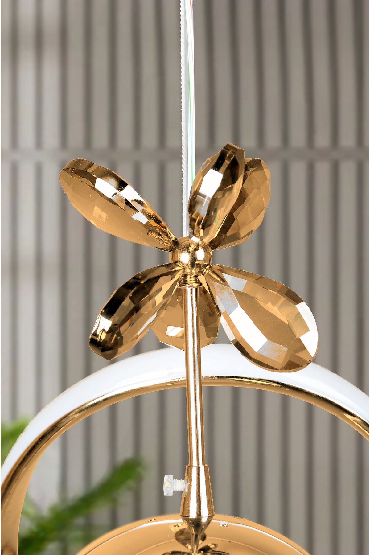 Luna Lighting Clasy Model Gold Kaplama Renk Metal Salon Mutfak Oturma Yatak Odası Modern Led Sarkıt Avize - Görsel 3
