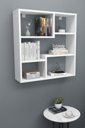 Enda Home 5 Bölmeli Duvar Rafı, Mutfak Rafı, Oturma Odası Rafı