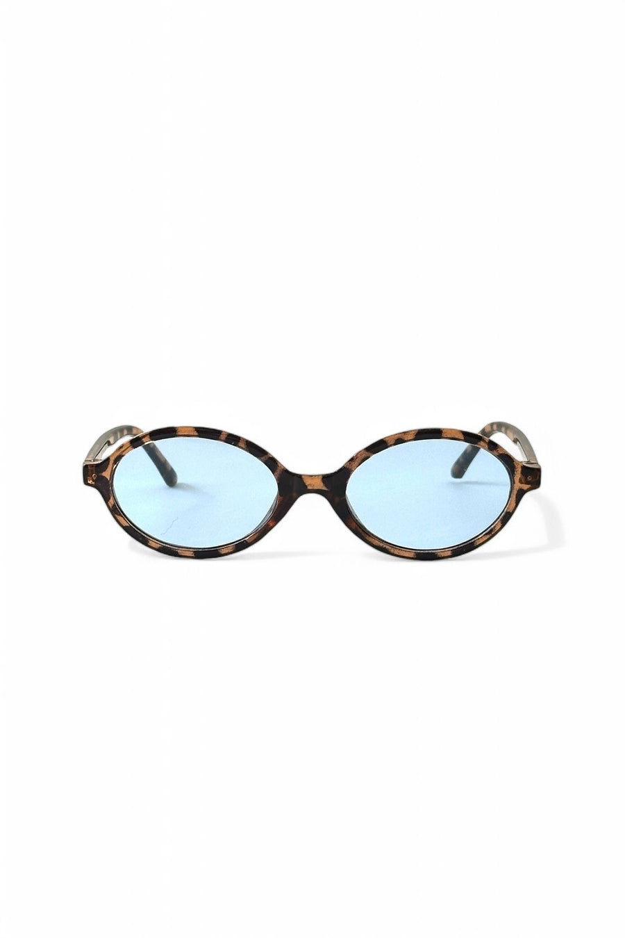 REN EYEWEAR TR MİUX LEOPAR MAVİ OVAL GÜNEŞ GÖZLÜĞÜ KADIN MODERN YENİ SEZON