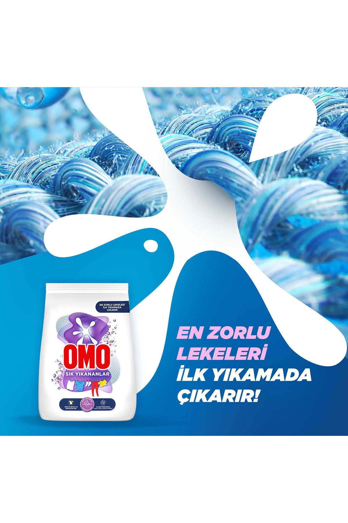 Omo Toz Çamaşır Deterjanı Sık Yıkananlar Zorlu Lekelerilk Yıkamada Çıkarır Kgx - Görsel 4