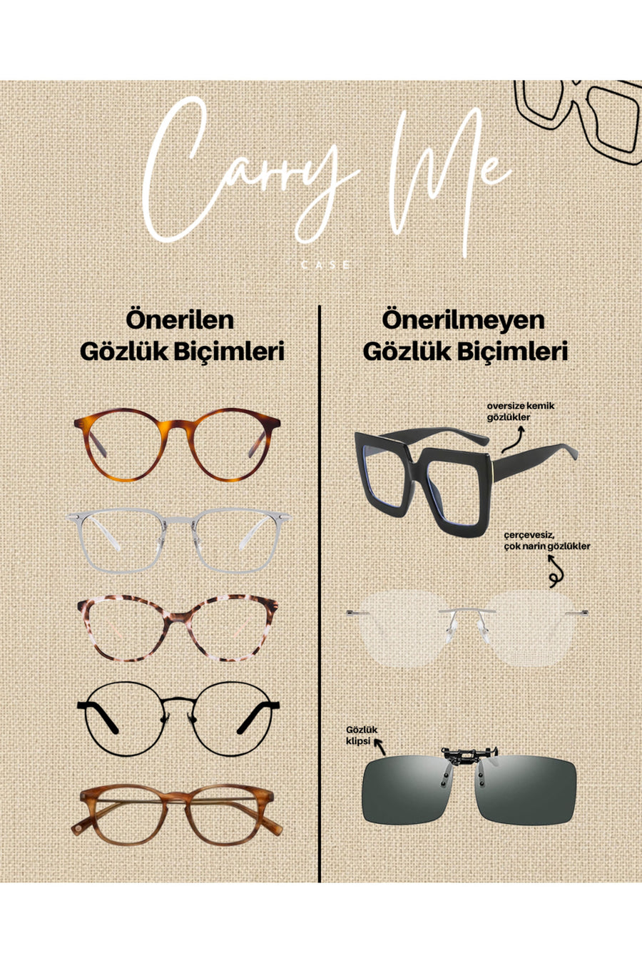 CARRY Me Case Kırmızı Katlanabilir Silikon Gözlük Kılıfı - Lacivert