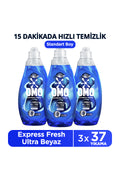 Omo Express Fresh Ultra Beyaz Sıvı Çamaşır Deterjanı 1480 ml x3 - Beyaz