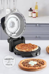 Karaca Gastro 10 in 1 Pizza Lahmacun ve Tandır Ekmeği Makinesi Biodiamond Matte Black - Black