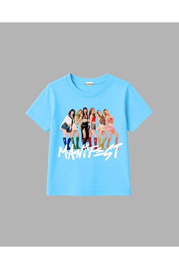 cirokids %100 Pamuklu Manifest Girls Grubu Kız Çocuk Tişörtü
