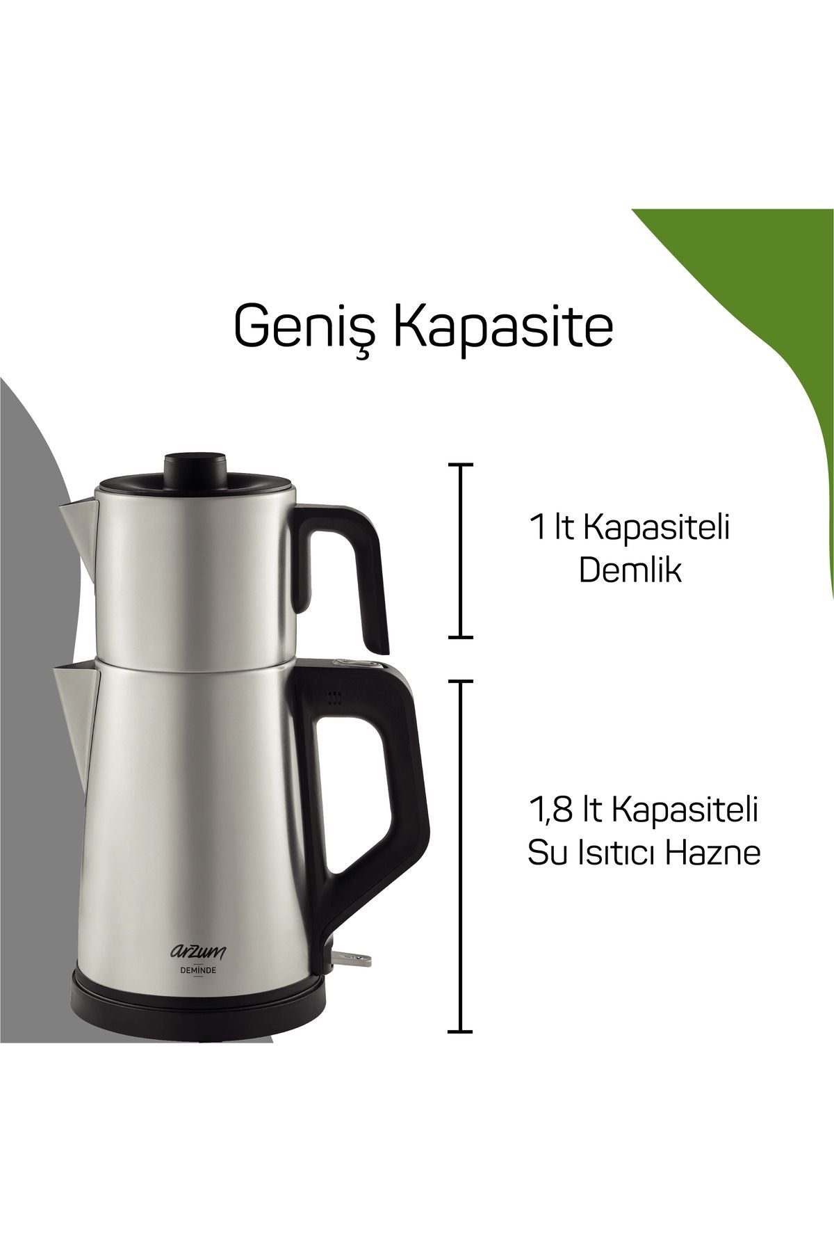Arzum Ar3129 Deminde Inox Çay Makinesi