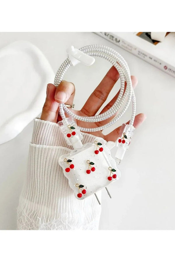 Dublin İphone 18w/20w Uyumlu Şarj Aleti Kılıfı, Şarj Kablosu Koruma Aparatı, Toparlayıcı, Koruyucu