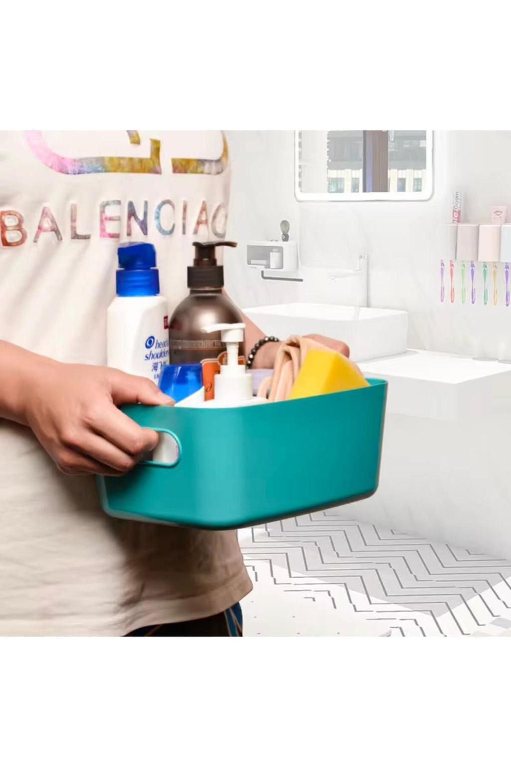 Ecolux 8 Adet ECO+ 3.5 Lt Dolap Içi, Buzdolabı Düzenleyici, Banyo, Mutfak Organizer BEYAZ 24cm16cm11cm - Image 2