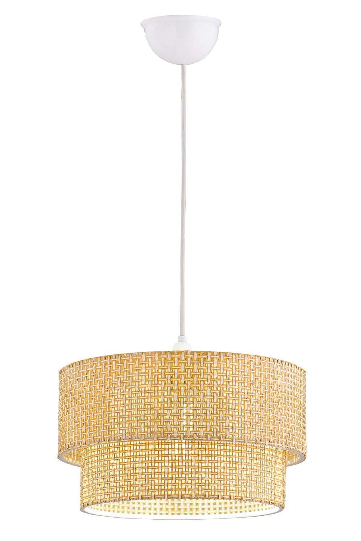 retro home design Modern Doğal Hazeran Rattan Katlı Sarkıt Avize Salon Mutfak Yatak Odası Avize - Görsel 2