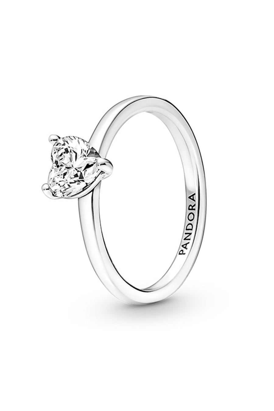 Pandora Işıltılı Kalp Tektaş 925 Ayar Gümüş Yüzük