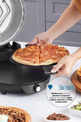 Karaca Gastro 10 in 1 Pizza Lahmacun ve Tandır Ekmeği Makinesi Biodiamond Matte Black - Black