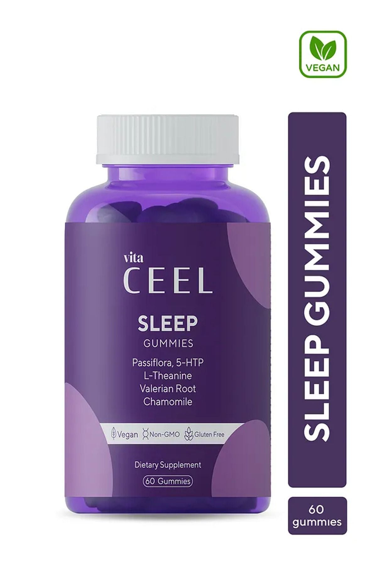 Vita Ceel Uyku Döngüsüne Yardımcı Vegan Sleep Gummy Vitamin Passiflora, Vitamin B6, 5-  http, L-theanie