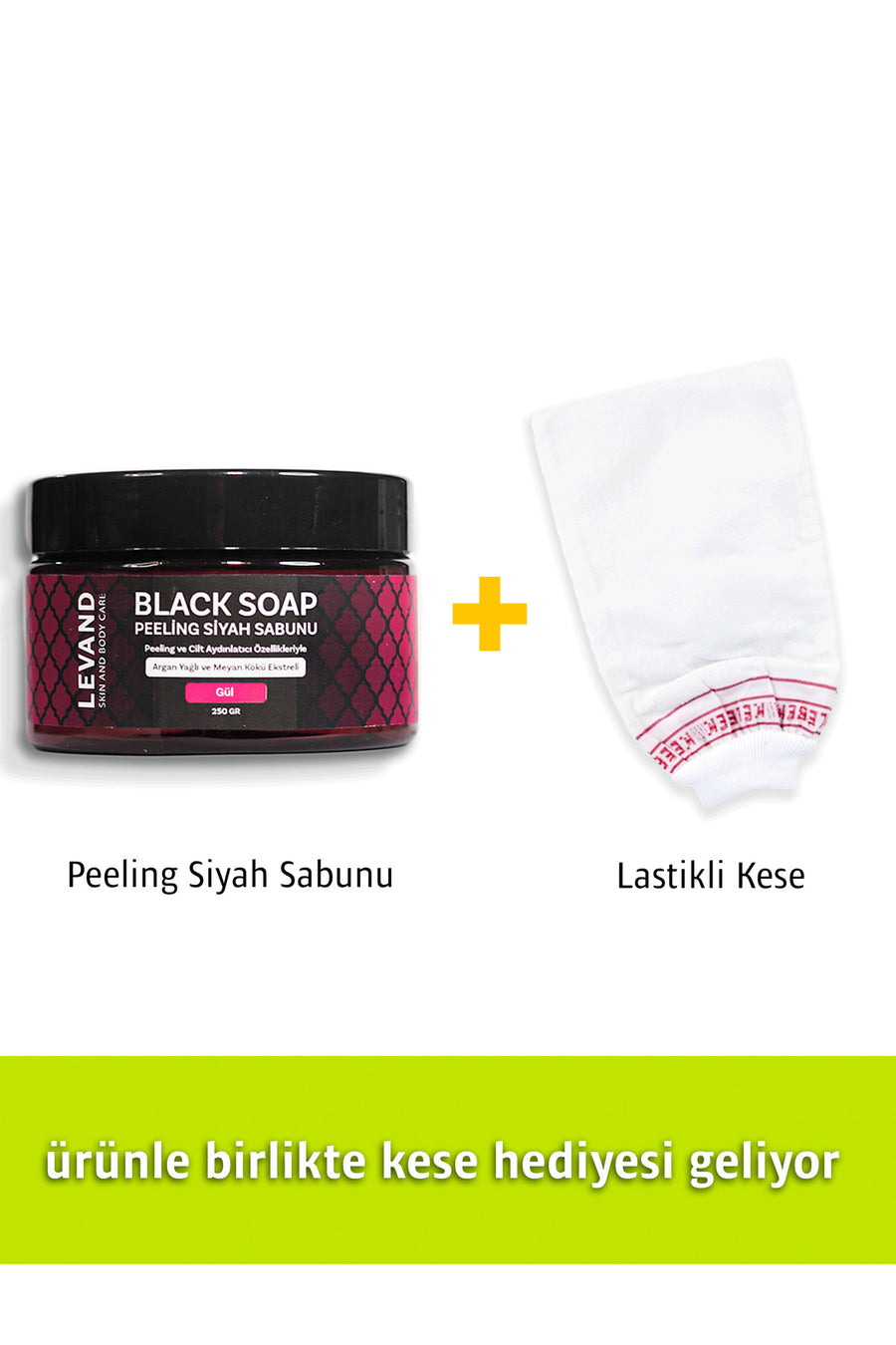 Levand Fas Siyah Argan Sabunu Gül/beldi/jel Peeling Sabunu 250g