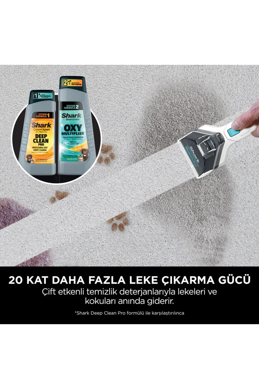 Shark Stainstriker Taşınabilir Halı ve Koltuk Temizleme Makinesi