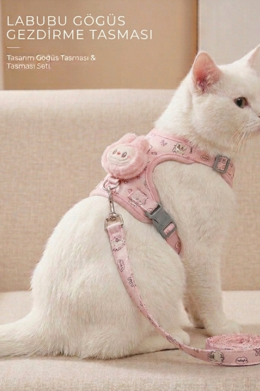 ego home Kaçış Önleyici Küçük ve Orta Irk Kedi Köpek Göğüs Tasması Yumuşak,Nefes Alabilir, Dayanıklı