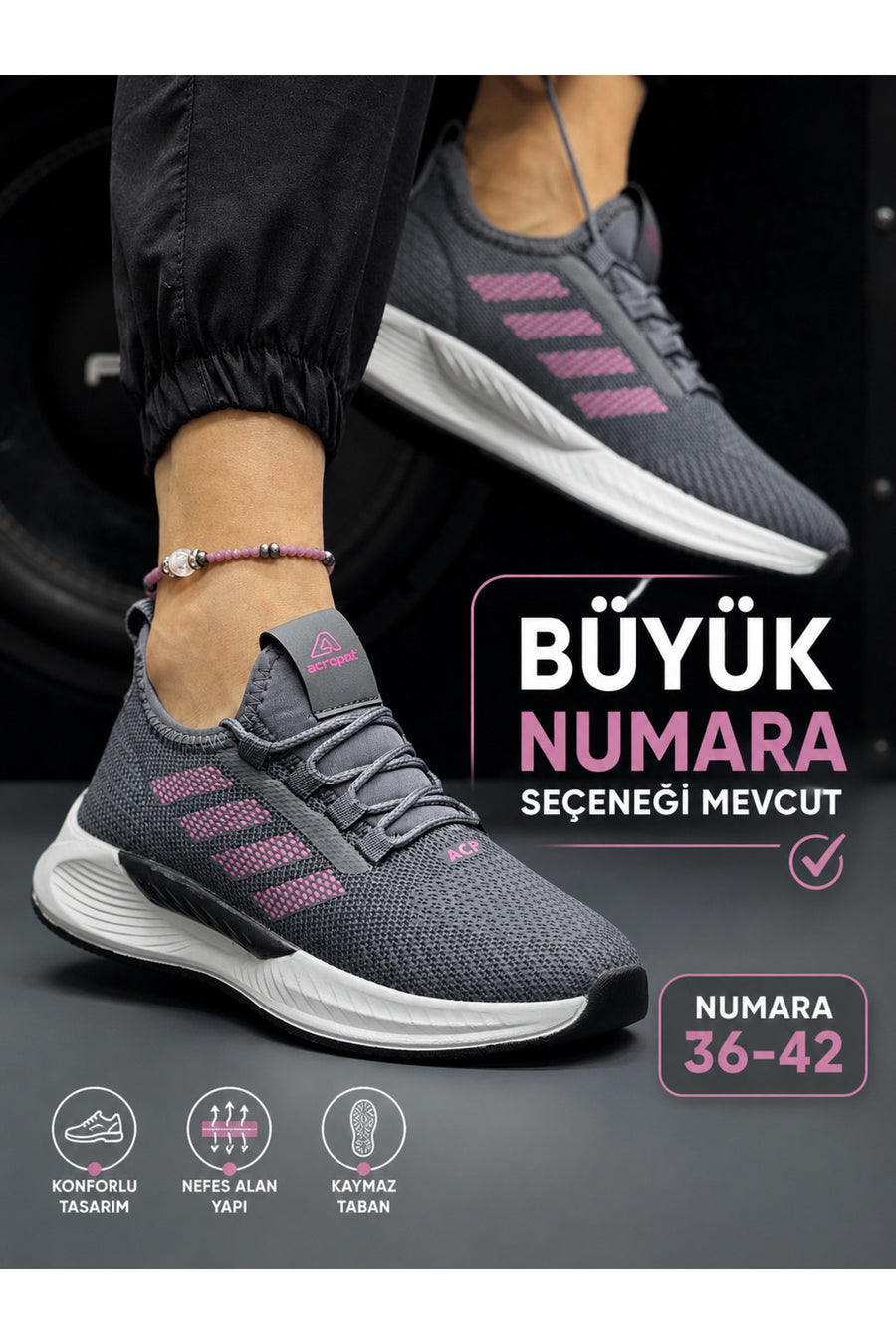 Gerok Siyah Beyaz Unisex Triko Yazlık Spor Ayakkabı • Hafif & Rahat Günlük Kullanım - Fume-Fujya