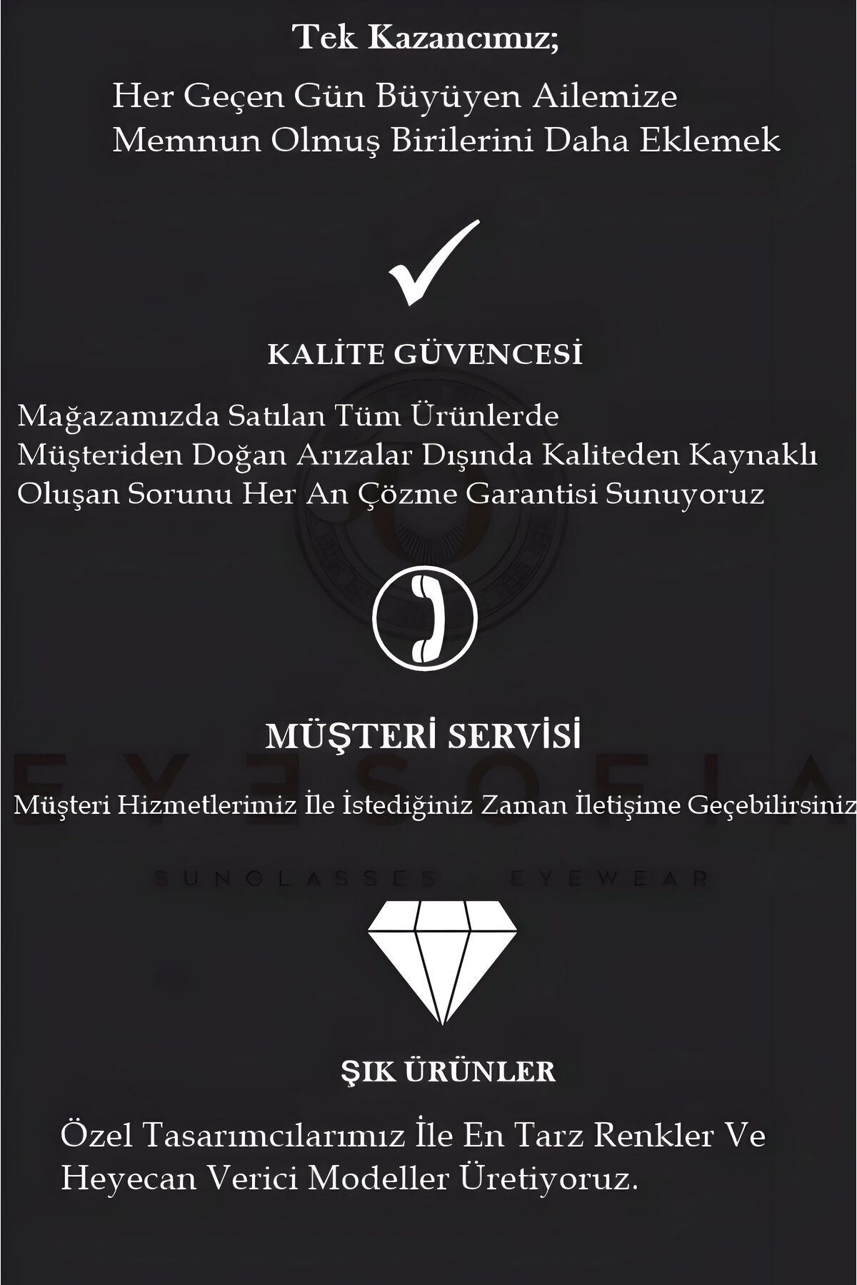 Eyesofia Tamela Kemik Oval Unisex Siyah Metal Sap Güneş Gözlüğü - Görsel 7