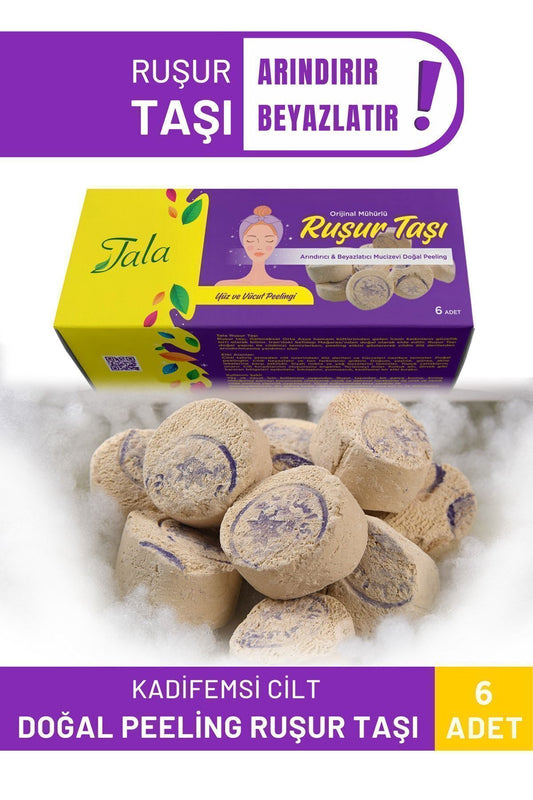 Tala Ruşur Taşı Beyazlatıcı Ölü Derilerden Arındırıcı Yüz Ve Vücut Peelingi Adet (İRAN HAMAM TAŞI)