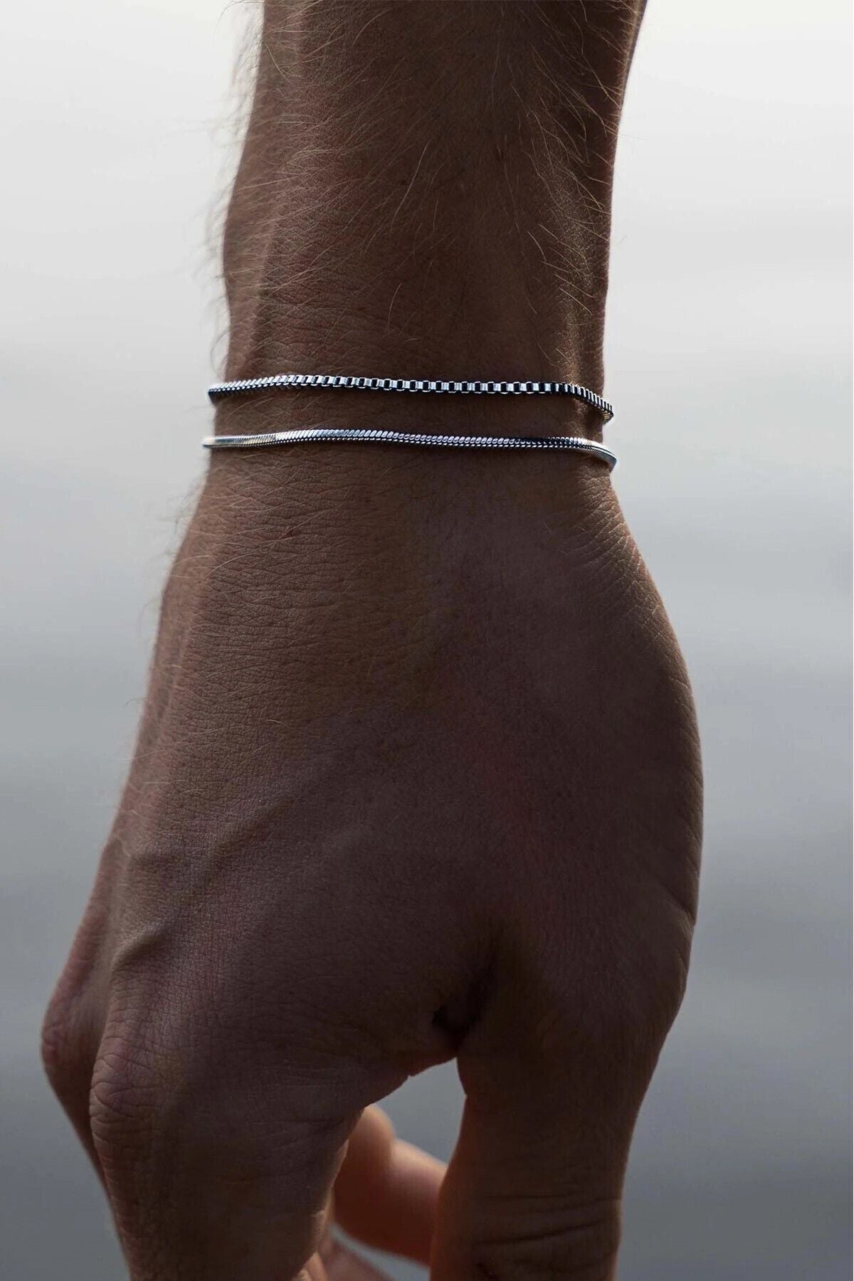 Ricco Jewellery 925 Ayar Gümüş Old Money İtalyan Yılan Bileklik • Made In Italy