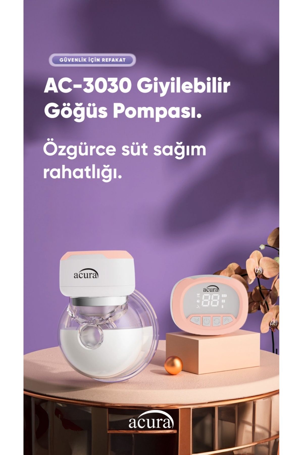 AcuraC-Giyilebilir Göğüs Pompası