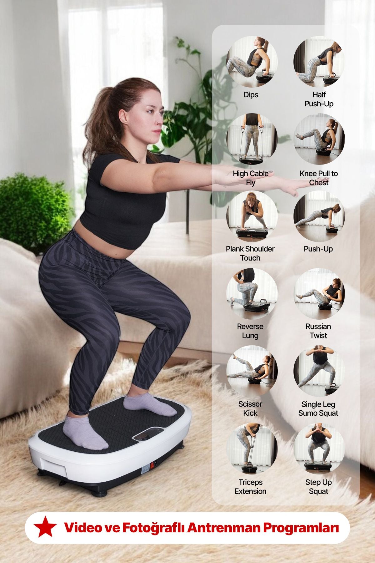 TeknoGerman Ultra Power Model Yüksek Titreşimli, Egzersiz Ve Spor Cihazı - Kondisyon Ve Spor Aleti