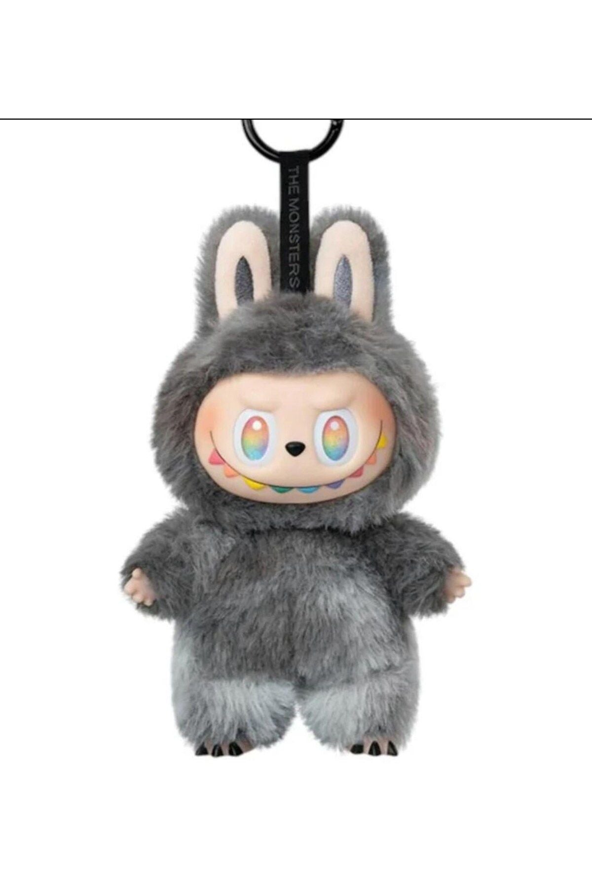 HEDİYEBİZİZ POP MART LABUBU THE MONSTERS BİG İNTO ENERGY ID (GİZLİ VERSİYON) PELUŞ FİGÜR GRİ