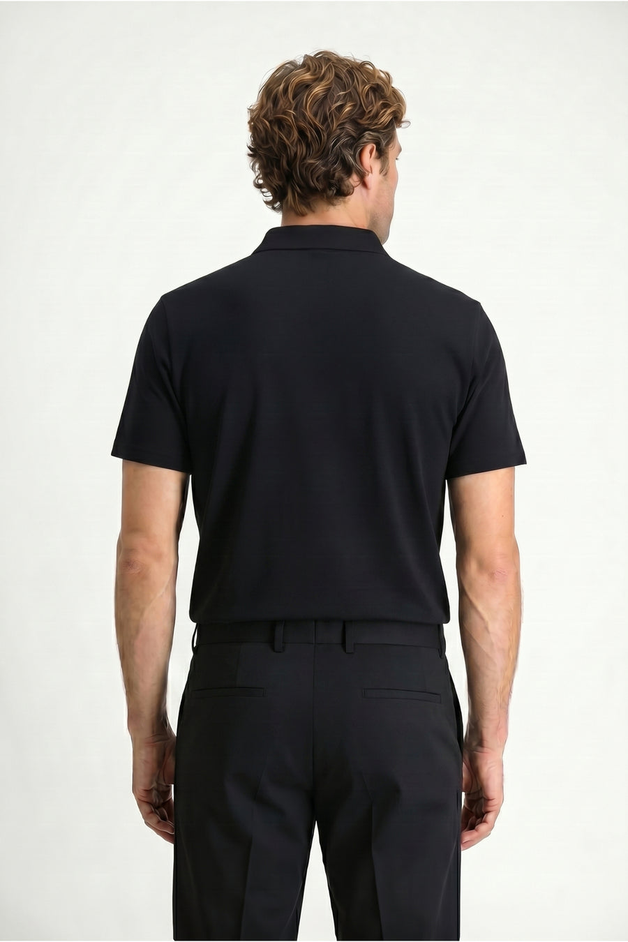 Kiğılı Polo Yaka Regular Fit Nakışlı Pamuklu Tişört - Lacivert