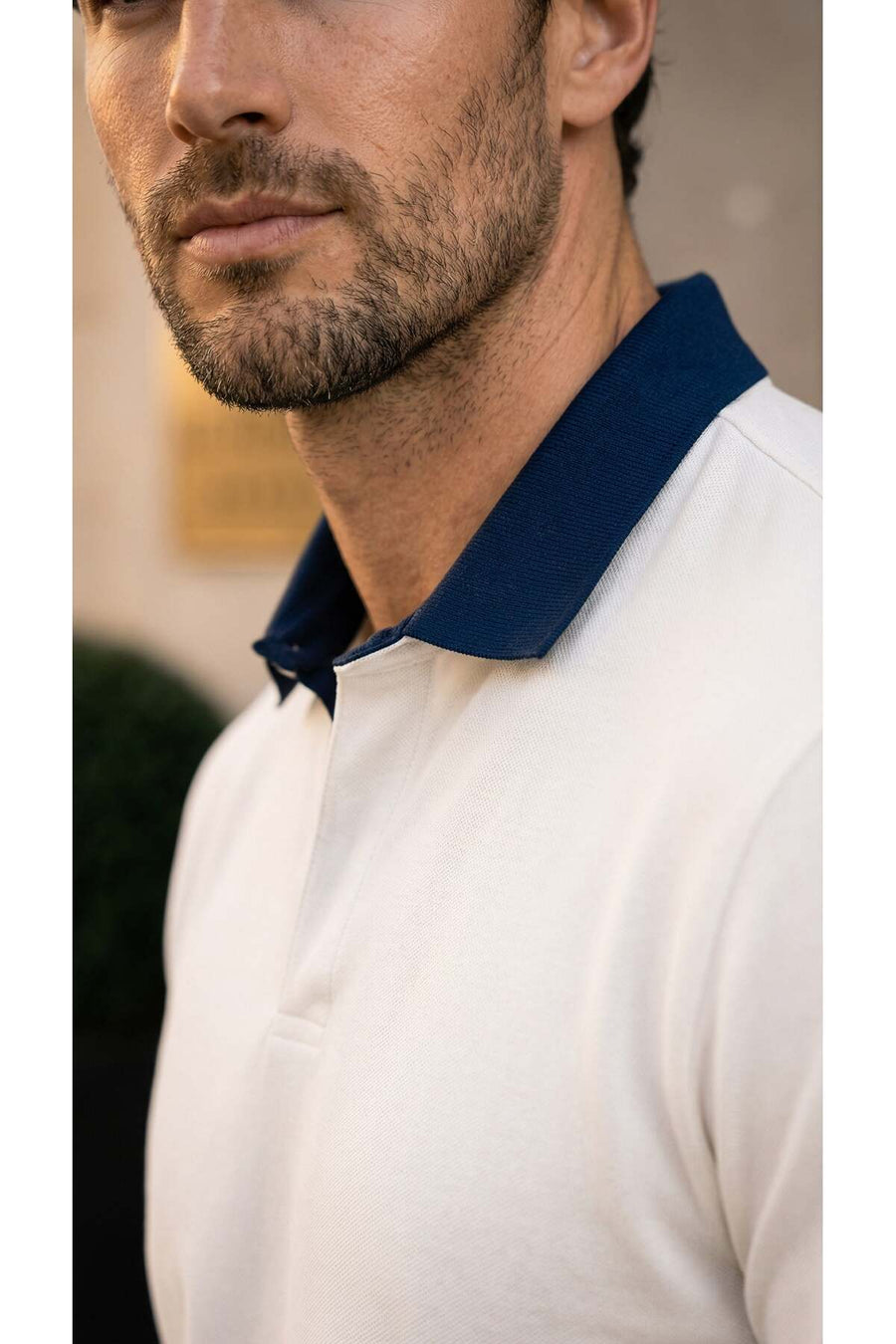 Valiberta Arthur Regular Fit Nova Pike Kumaş Polo Yaka T-Shirt - Beyaz - Siyah