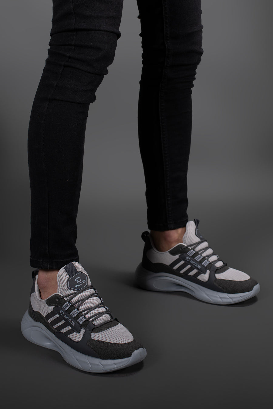 Riccon Torrine Unisex Sneaker 001293 Füme - Siyah