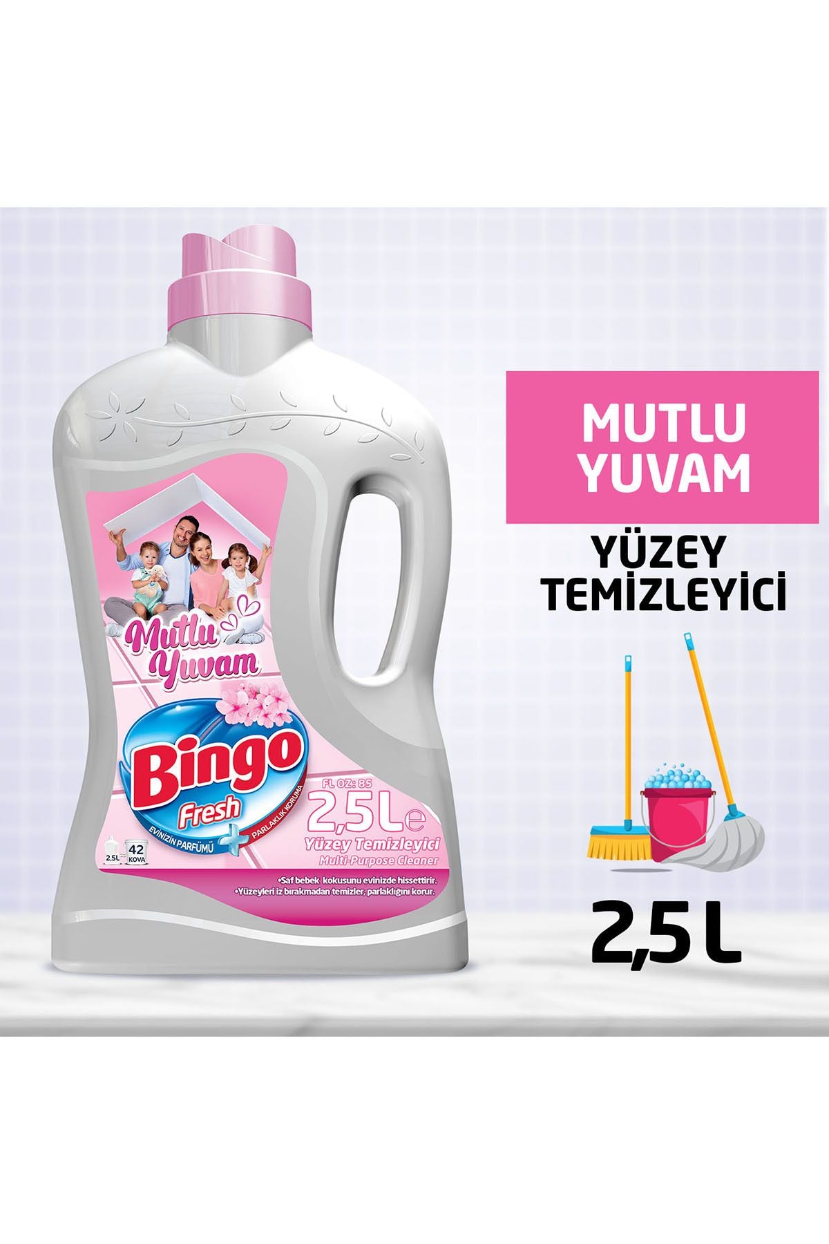 Bingo "büyük Ekonomi Paketi ; Kg Toz Çamaşır Deterjanı Sık Yıkananlar Çamaşır Yumuşatıcısı Lovely - Görsel 6